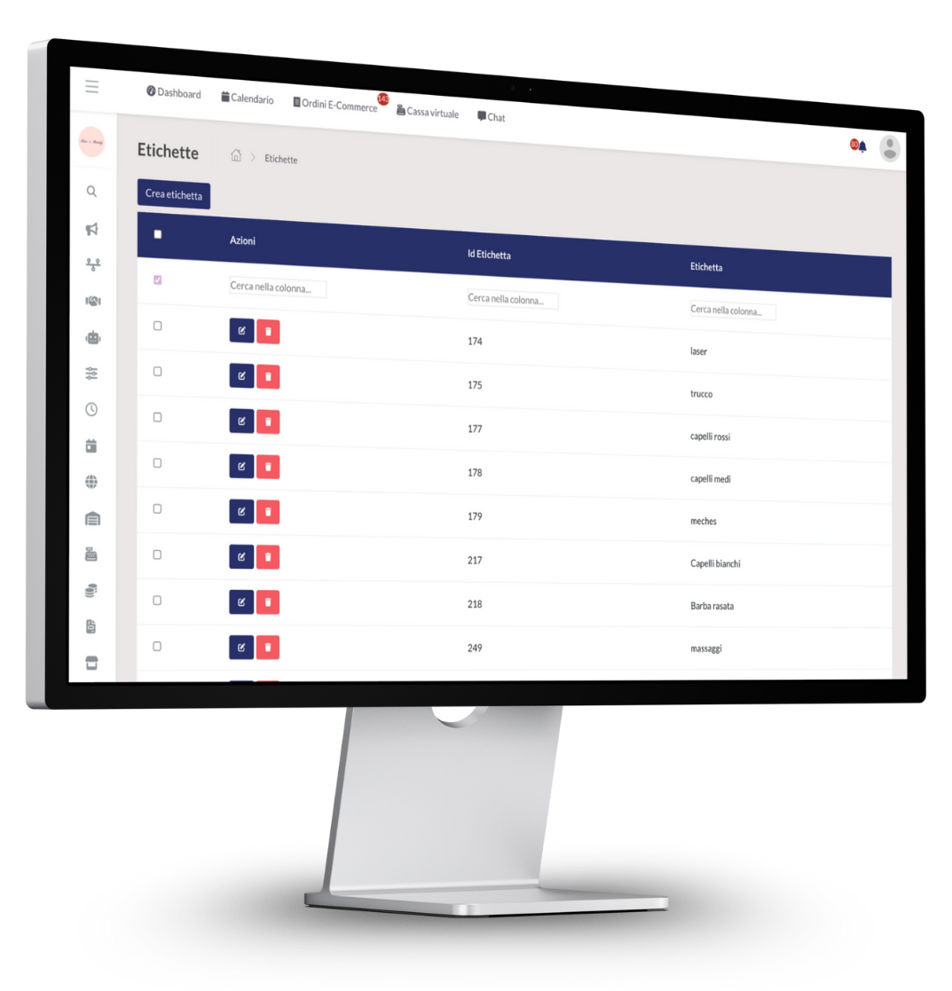 etichette personalizzate per professionisti del beauty